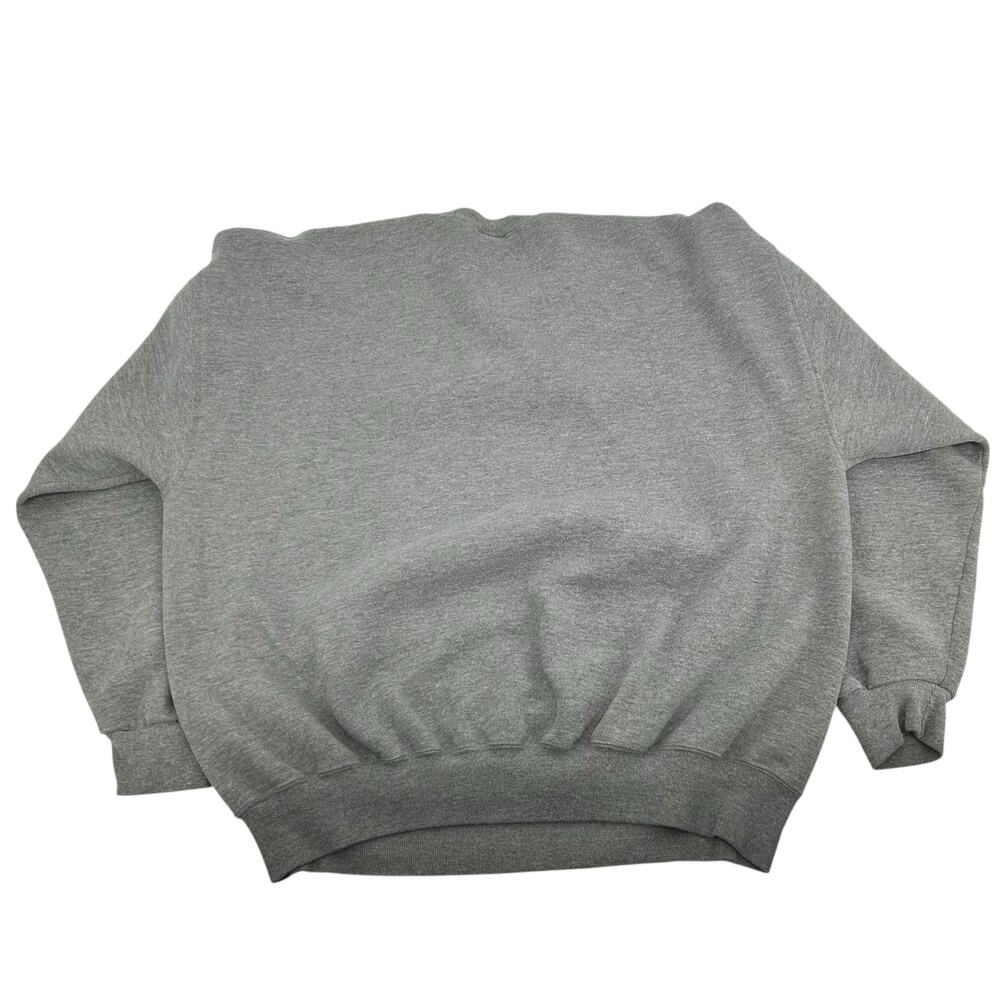 Vintage 90s y2k Men's Grey Russell Athletic Blank Boxy Crewneck Sweatshirt 2XL - Picture 9 of 10